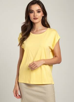 Tricou galben VERO MODA femeie