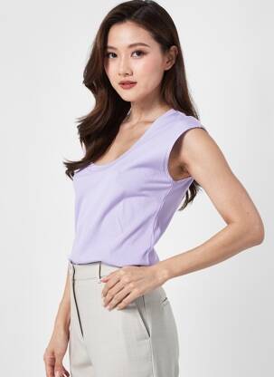 Top violet MANGO femeie