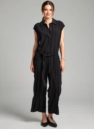 Salopetă-pantalon negru ASTRID BLACK LABEL femeie