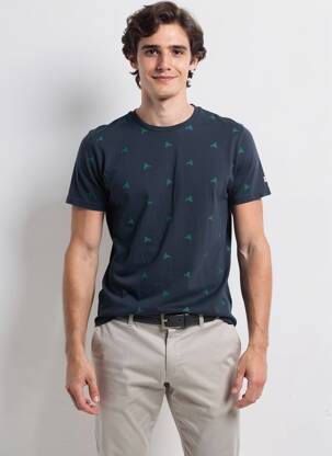 Tricou albastru PETROL INDUSTRIES bărbat