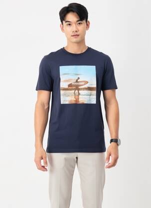 Tricou albastru JACK & JONES bărbat