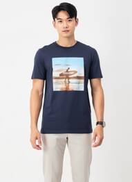 Tricou albastru JACK & JONES bărbat
