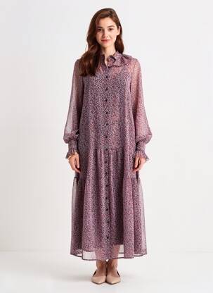 Rochie lungă roșu MANGO femeie