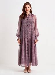 Rochie lungă roșu MANGO femeie