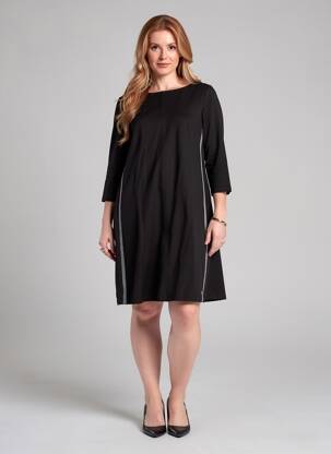 Rochie midi negru GARCIA femeie