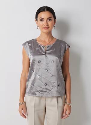 Tricou gri MORE & MORE femeie