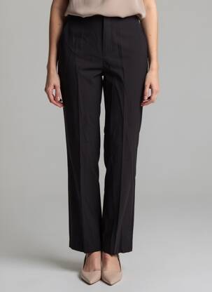 Pantalon drept negru MANGO femeie