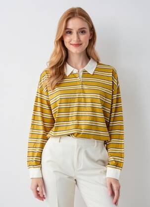 Polo galben ONLY femeie