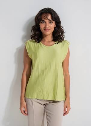 Top verde BELLITA femeie