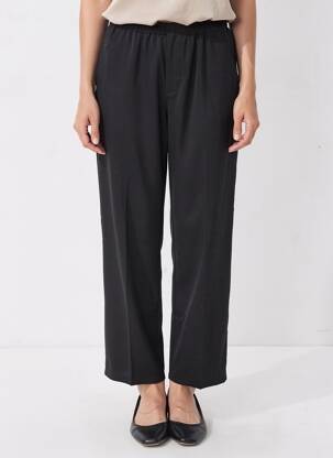 Pantalon drept negru LOAVIES femeie