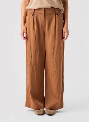 Pantalon larg maro MEXX femeie