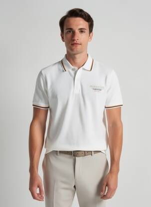 Polo alb JACK & JONES bărbat