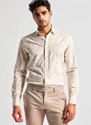 Cămașă cu mâneci lungi maro JACK & JONES bărbat