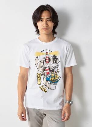 Tricou alb JACK & JONES bărbat
