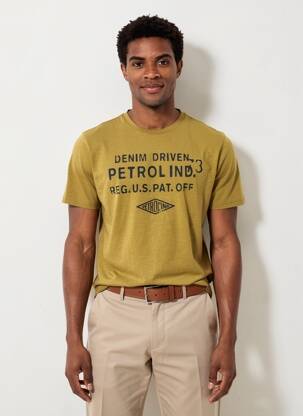 Tricou bej PETROL INDUSTRIES bărbat