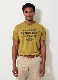 Tricou bej PETROL INDUSTRIES bărbat