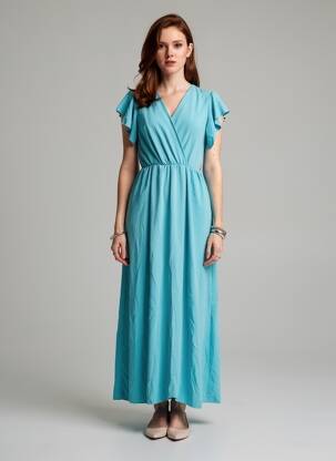 Rochie scurtă albastru HAILYS femeie
