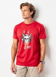 Tricou roșu JACK & JONES bărbat