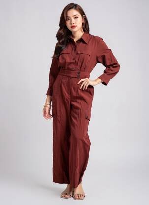 Salopetă-pantalon roșu MANGO femeie