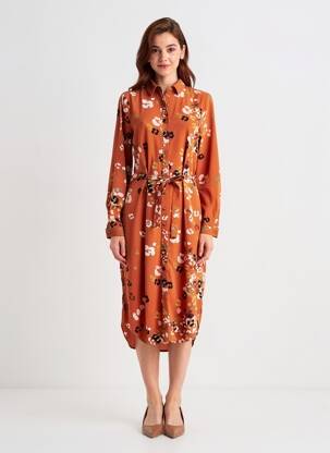 Rochie lungă maro VERO MODA femeie