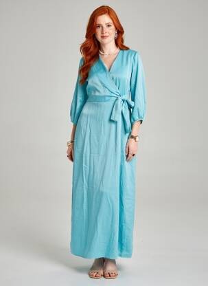 Rochie lungă albastru ONLY femeie