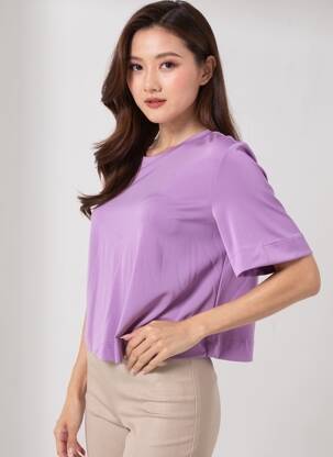 Top violet MANGO femeie