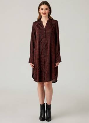 Rochie midi roșu NÜ femeie