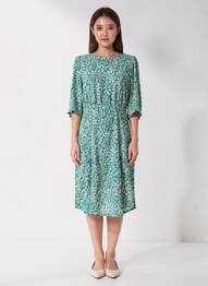 Rochie midi verde ONLY femeie