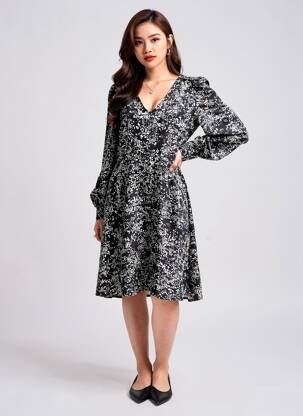 Rochie midi negru VERO MODA femeie