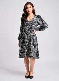 Rochie midi negru VERO MODA femeie