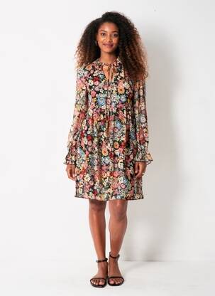 Rochie scurtă negru NAF NAF femeie