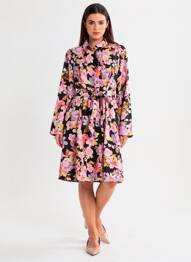 Rochie midi roz VERO MODA femeie