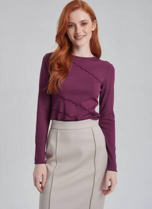 Tricou violet TALLY WEIJL femeie
