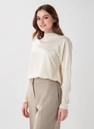 Tricou bej MANGO femeie