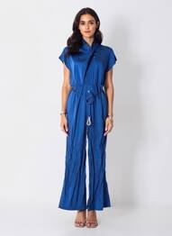 Salopetă-pantalon albastru MANGO femeie