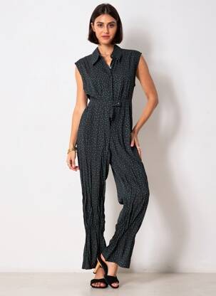 Salopetă-pantalon negru MANGO femeie