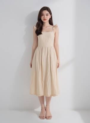 Rochie scurtă bej ONLY femeie