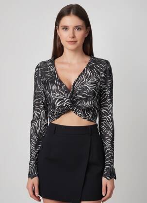 Top negru ONLY femeie