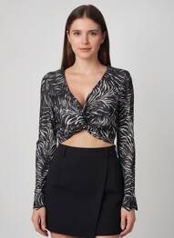 Top negru ONLY femeie