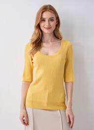 Pulover auriu VERO MODA femeie