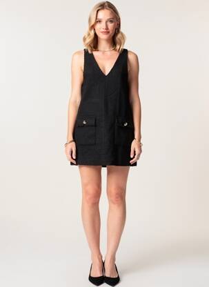 Rochie scurtă negru MANGO femeie