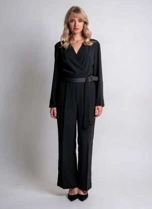 Salopetă-pantalon negru MANGO femeie