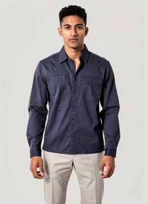 Cămașă cu mâneci lungi albastru JACK & JONES bărbat