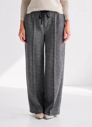 Pantalon larg negru STREET ONE femeie
