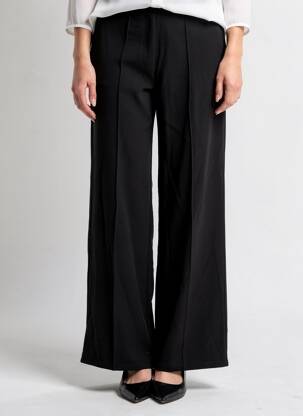 Pantalon larg negru VERO MODA femeie