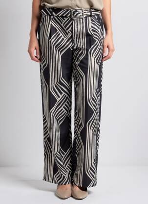 Pantalon drept negru MANGO femeie