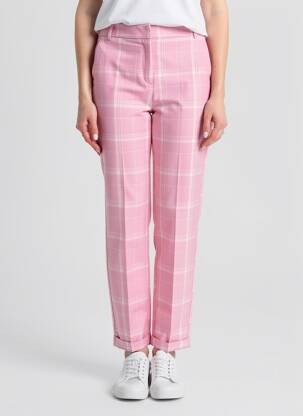 Pantalon drept roz VERO MODA femeie