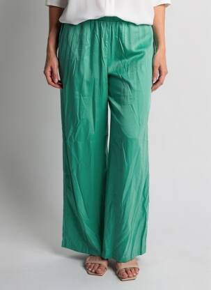 Pantalon larg verde VERO MODA femeie