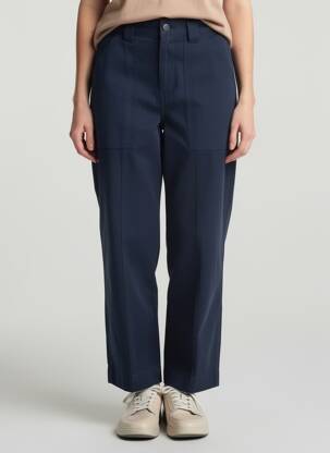 Pantalon drept albastru CEMI femeie