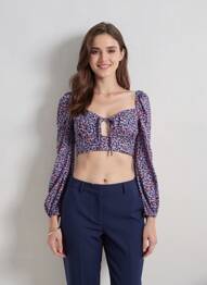 Top albastru TALLY WEIJL femeie